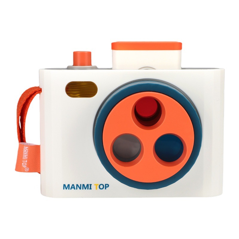 (2개) 국경 간 시뮬레이션 카메라 장난감 회전 컬러 인지 카메라 라이트 뮤직 컬러 계몽주의 어린이 교육 조기 교육