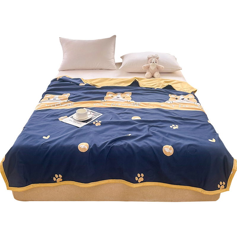 Aire acondicionado edredón casa dormitorio verano edredón núcleo Individual Doble edredón verano lavable verano fresco edredón piel agradable cepillado verano edredón