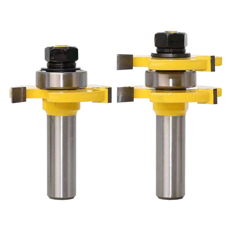 Hengwang carpintería cortador de fresado, tajada, de tres filo 1/4 mango T-tipo mortaja cuchillo piso panel cuchillo fabricantes al por mayor