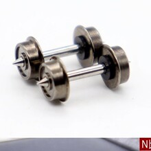 N比例火车轮子1:160火车客车厢车轮改装配件微缩模型金属通用