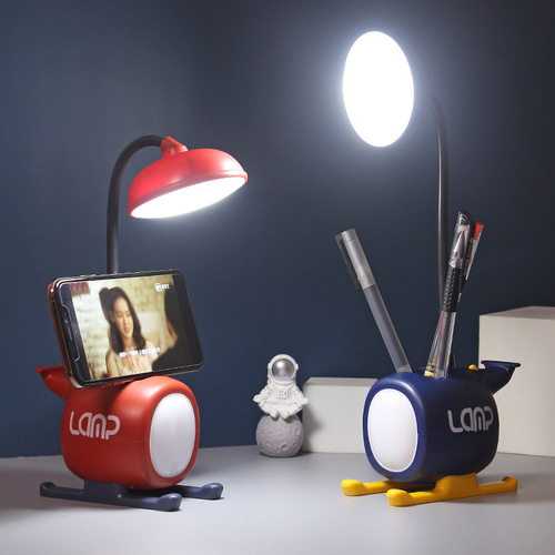 Creative Charging Desk Lamp, Reading and Study Eye-Care Desk Lamp Wholesale, Student and Children's Small Desk Lamp Dormitory-Specific