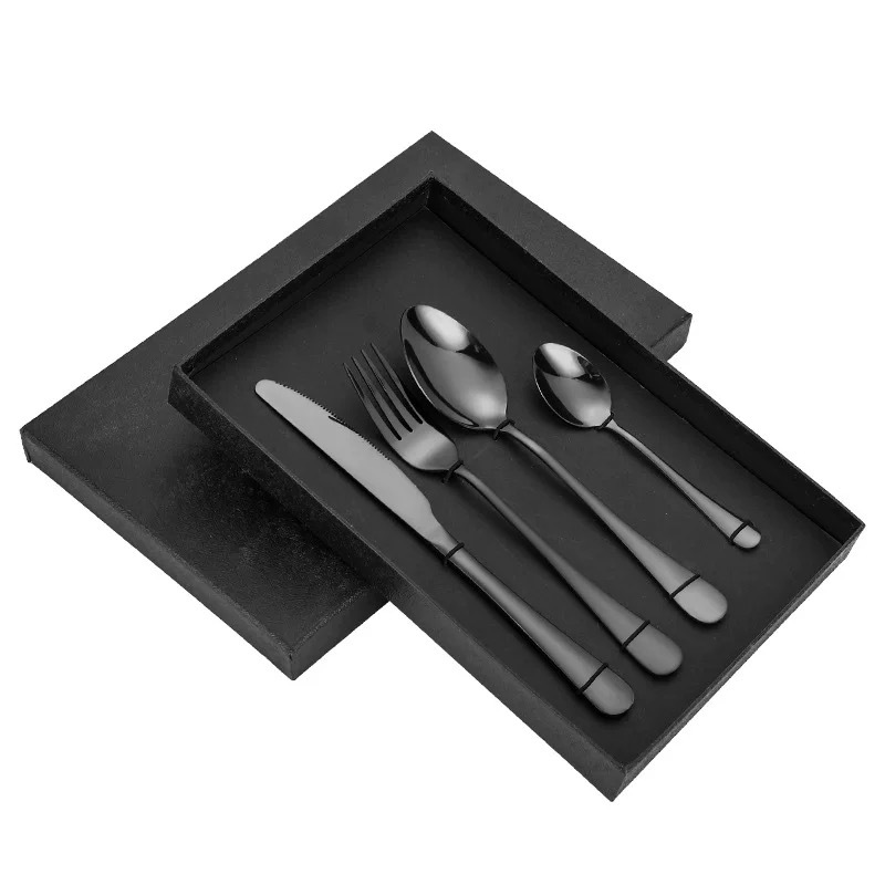 검정 4 장 세트 (박스 포함)