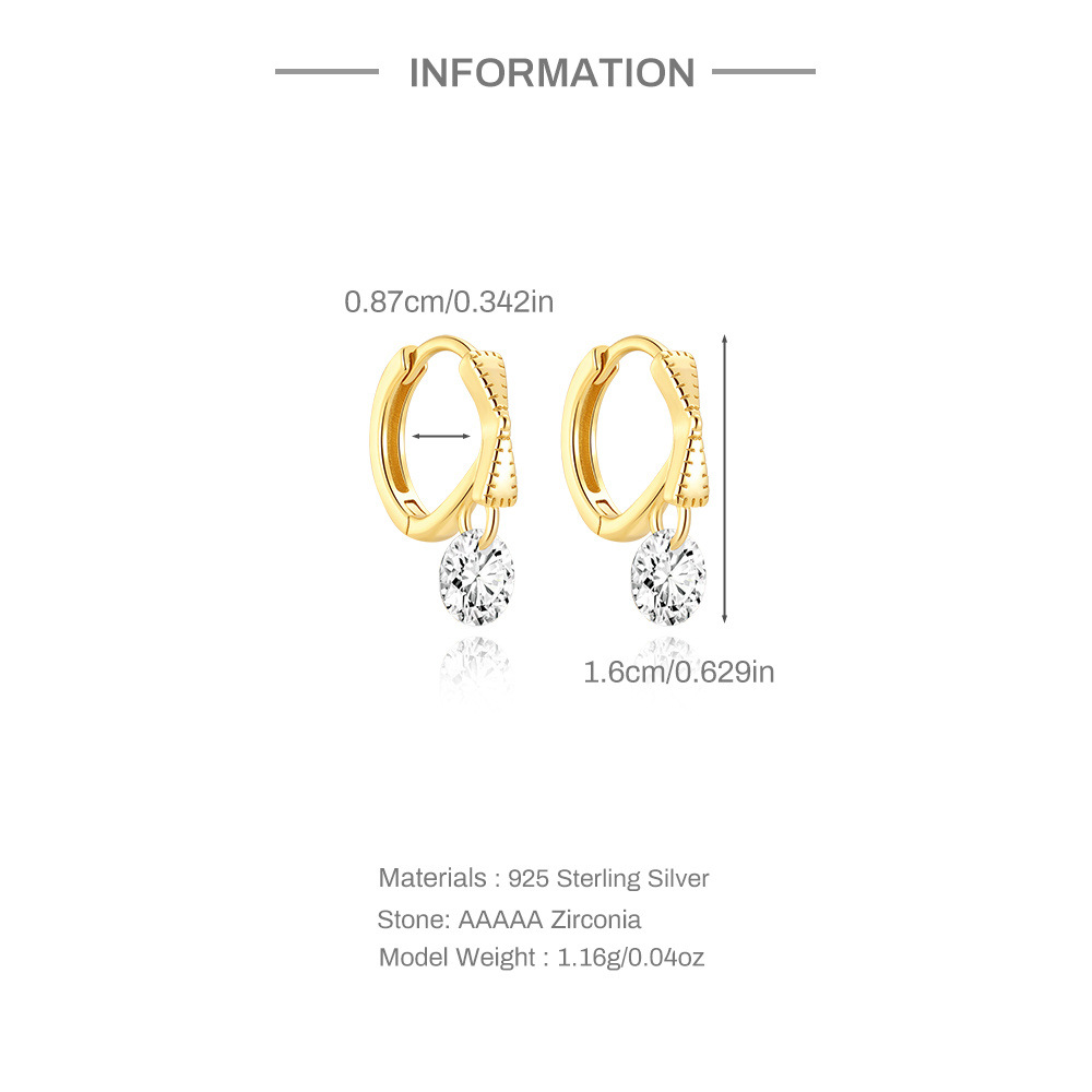 1 Pair 925 Sterling Silver Star Bow Knot Drop Earrings Earrings display picture 3