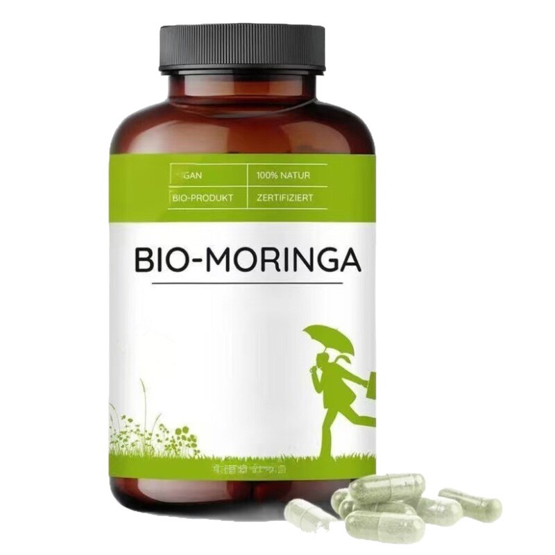 绿色辣木胶囊Green moringa capsules跨境供应TK现货辣木叶胶囊|undefined