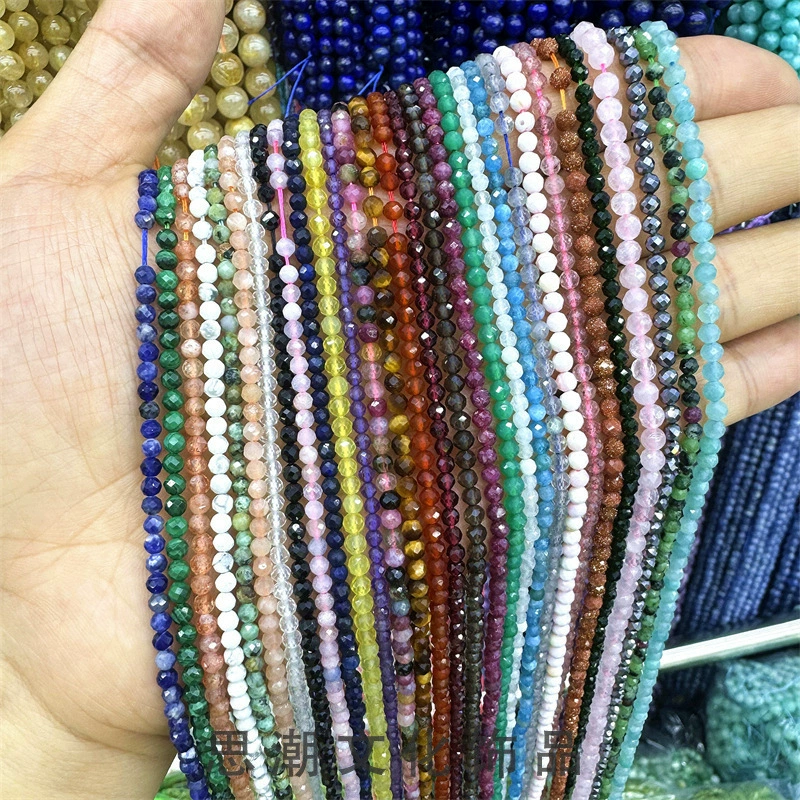 Organic turquoise white crystal, agate round beads, wholesale