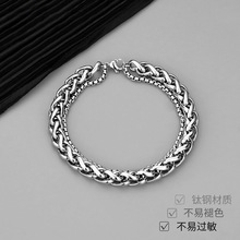 双层不锈钢龙骨手链男新款不掉色高级感百搭配饰女简约风爆款饰品