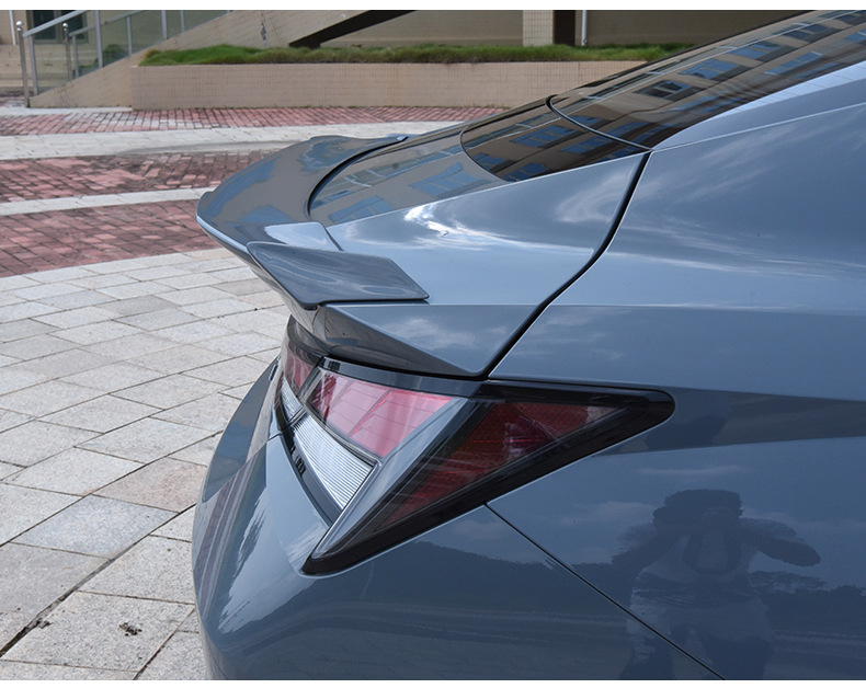 Suitable for 21-25 Seventh-Generation Elantra Tail Modification Mc Model, Special Appearance for Tail Spoiler Without Drilling