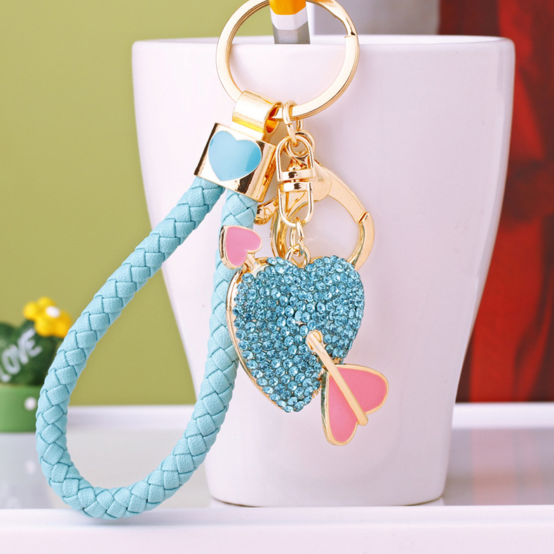 Women's Gender Cute Heart Shape Zinc Alloy Valentine's Day Women's Keychain