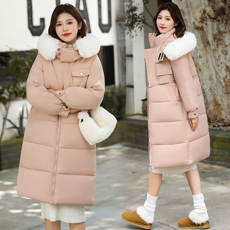 2025 ropa de invierno de mujer de plumón, nuevo estilo coreano abrigo de moda suelto y grueso