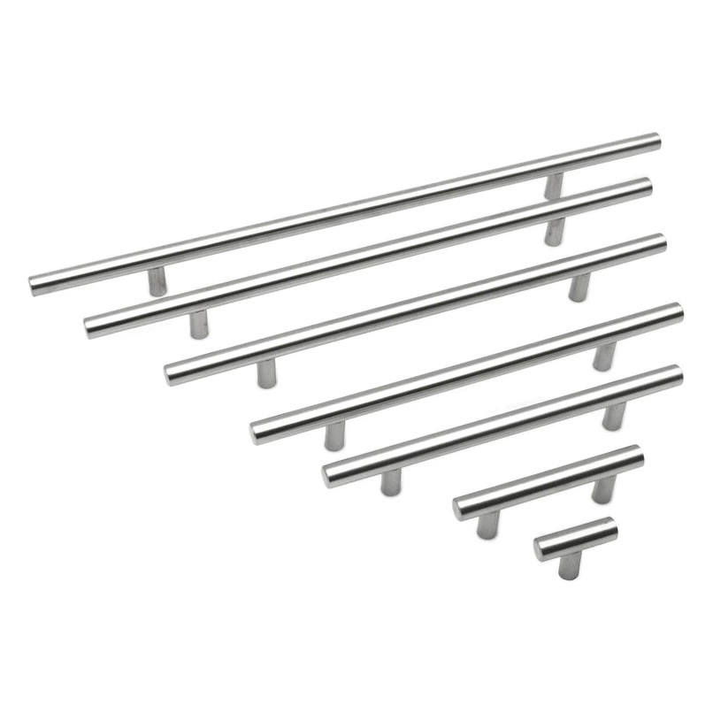 Современная простая матовая ручка с одним отверстием, маленькая ручка для двери шкафа, длинная ручка для ящика, серебряная ручка из нержавеющей стали