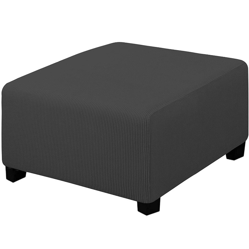 Cross-border Square Elastic Thickened Foot Cover All-inclusive Dustproof Washable Low Stool Sofa Foot Stool Cover Protective Cover