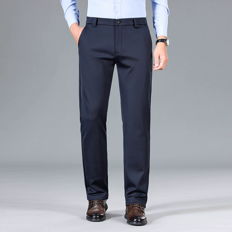 2023 мужские повседневные брюки, тонкие эластичные весенне-летние тонкие длинные брюки, мужской деловой костюм без глажки, брюки, брюки для молодых мужчин