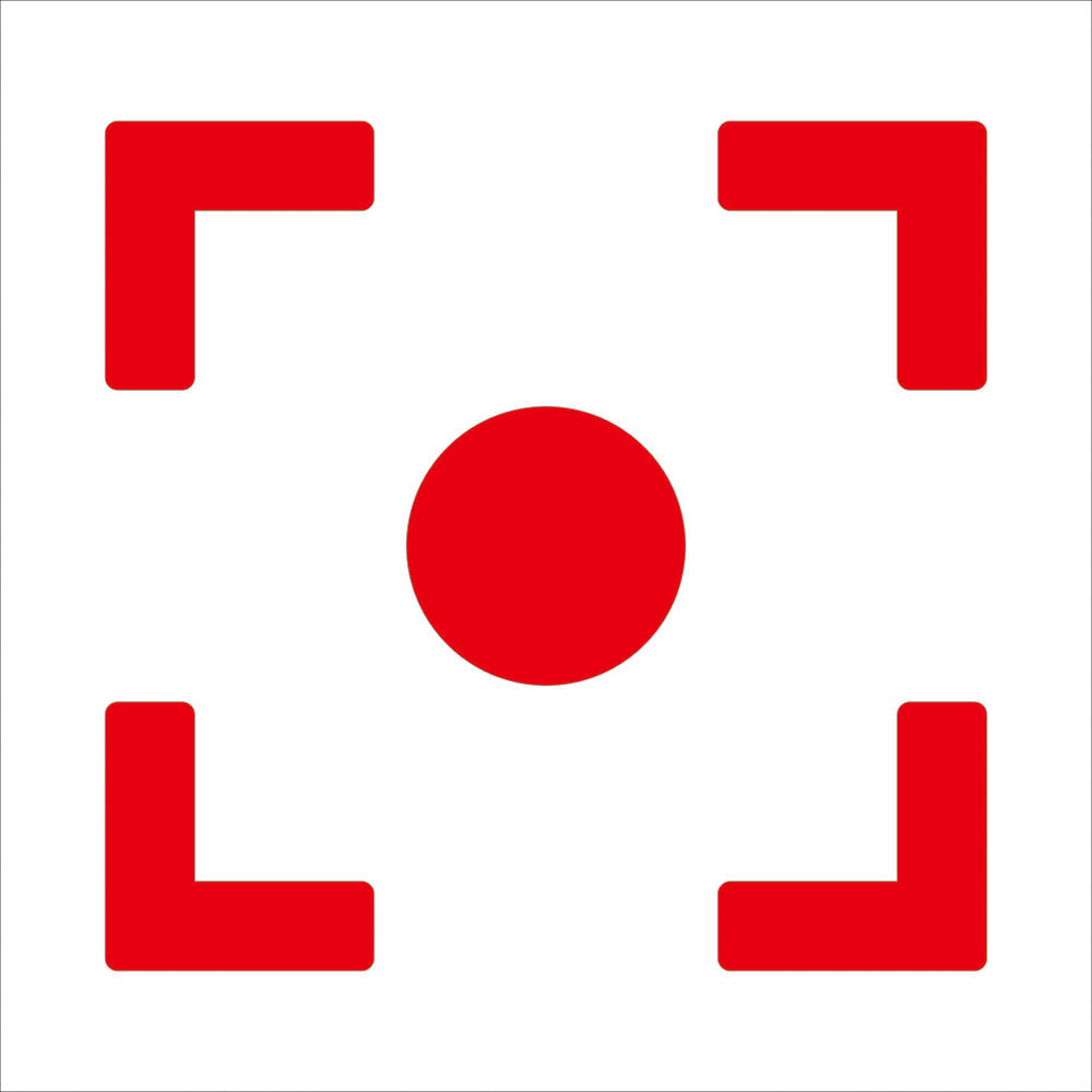 5S定位贴办公室桌面物品摆放四角定置标签6S管理标识贴直角贴L型