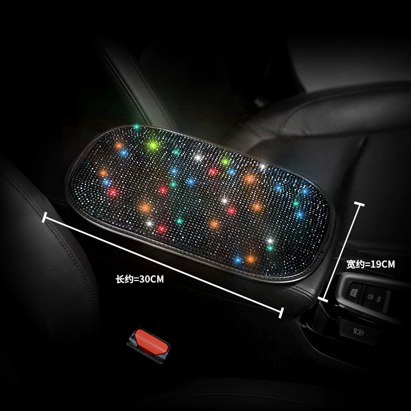 Venta al por mayor de diamante-caja de apoyabrazos del coche integrado pad universal interior caja de apoyabrazos central almohadilla protectora cubierta de los apoyabrazos engrosada almohadilla protectora