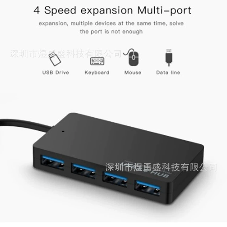 4-портовый USB3.0 GL3510 SEV ультратонкий ноутбук HUB хаб расширение док-станция barem