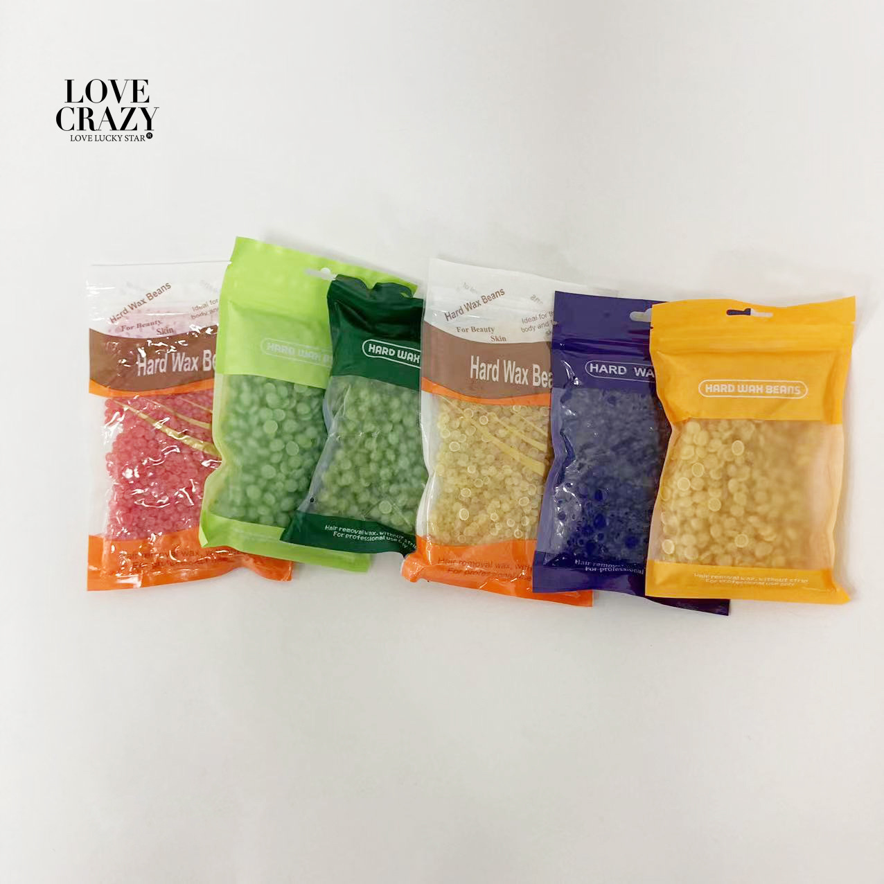 Amor loco de alta calidad cera frijol cera de abejas cera frijol depilación cera frijoles antiadherente pan sin residuos