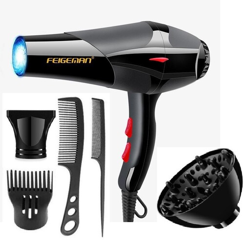 Home hair dryer, electric hair dryer, salon high-power blue cold and hot wind, popular hair dryer for wholesale, gift hair dryer with adjustable function