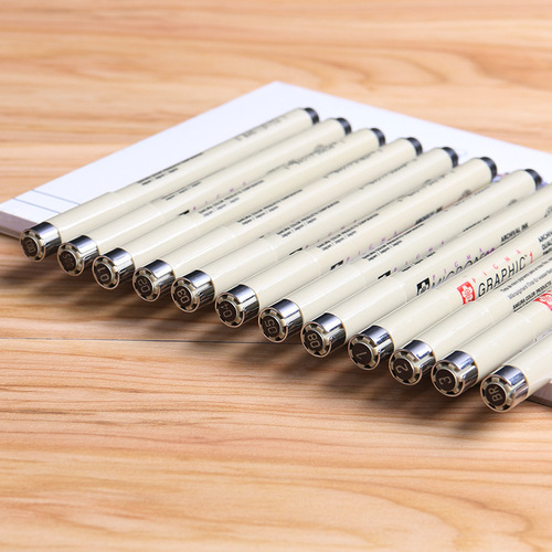 Waterproof needle pen, comic line pen, cartoon outlining pen, sketching pen, drawing cherry blossom substitute needle pen set