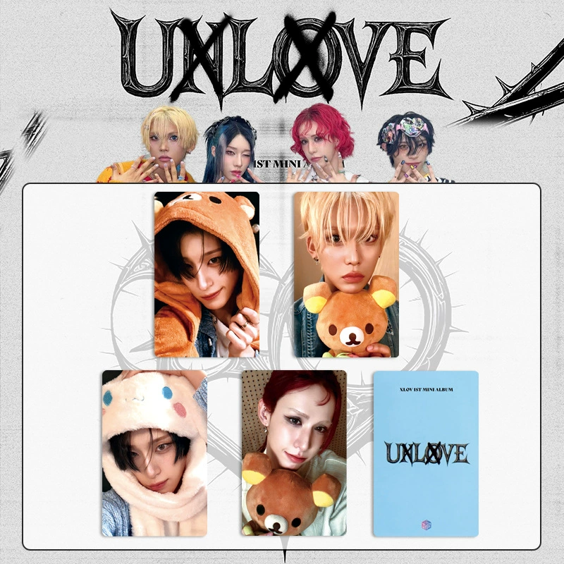 Альбомные карты (XLOV) набор «UXLXVE» — двусторонняя медная бумага, 8,5×5,4 см, водонепроницаемая пленка