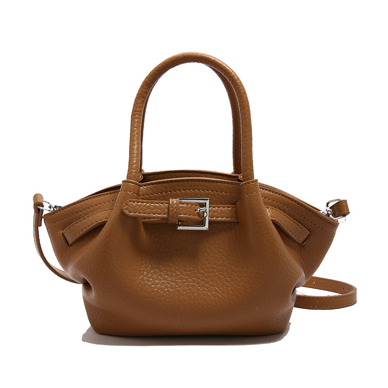 Bolso de textura transfronteriza 2025 verano nuevo estilo bolso de hombro con patrón de lichi bolso de mensajero casual de todo fósforo mujer