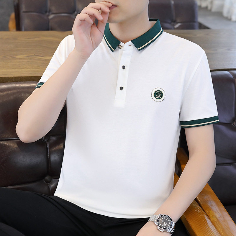 Taobaoke-5077-P32-2024 Camisa POLO de color sólido de alta calidad de verano Camiseta de manga corta para jóvenes-Verano 13