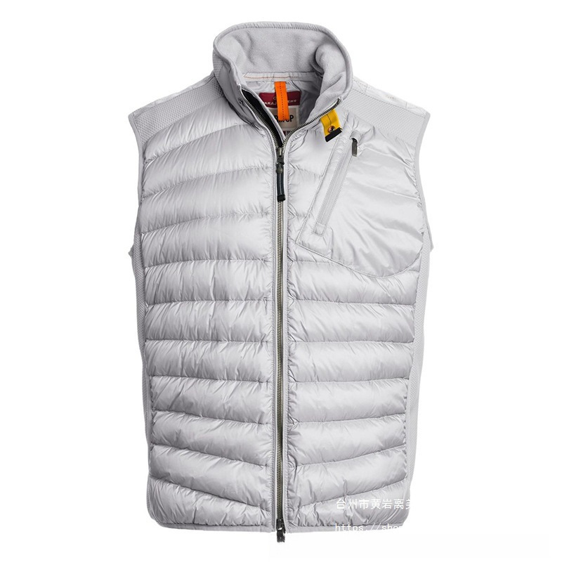 Cross-border PJS high-quality quilted men's hooded thickened white duck down jacket, windproof and warm outerwear