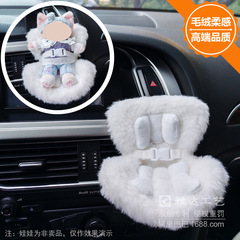 布布LABUBU安全シートの車の人形の置物のぬいぐるみの人形の噴出口の香薫は直接販売を挟みます。