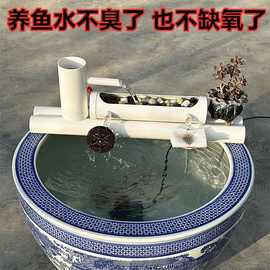 加氧静音鱼缸过滤器家用免换水循环流水器瓷缸外置三合一过滤设备