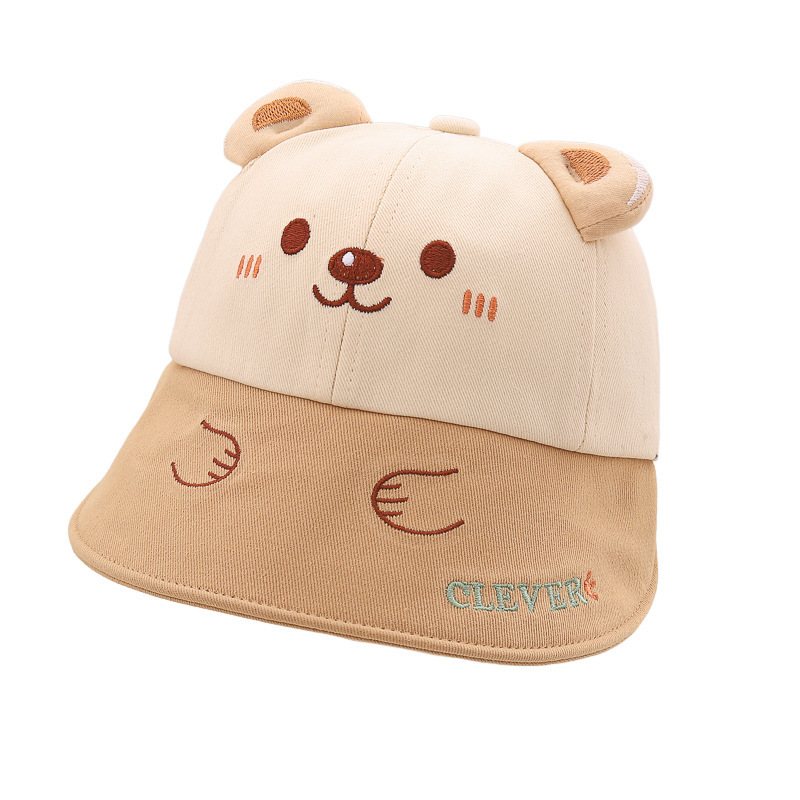 Sombreros para bebés sombreros de primavera y otoño sombreros para bebés varones sombreros de lengua de pato para mujeres grandes gorras para salir lindos sombreros de sol sombreros de pescador para niños