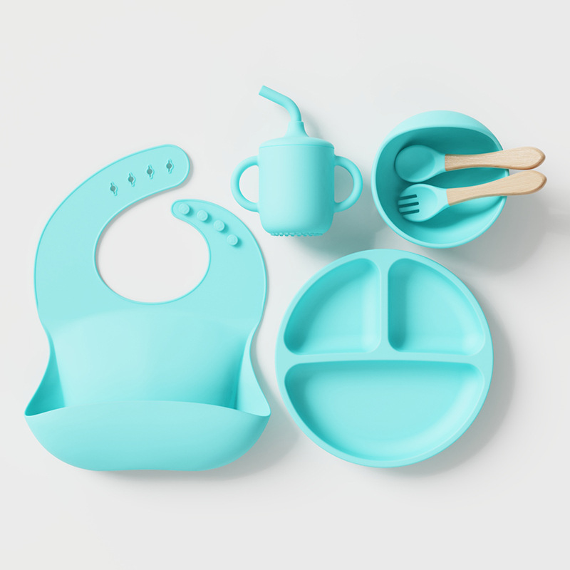 6 pieces suit (sky blue)