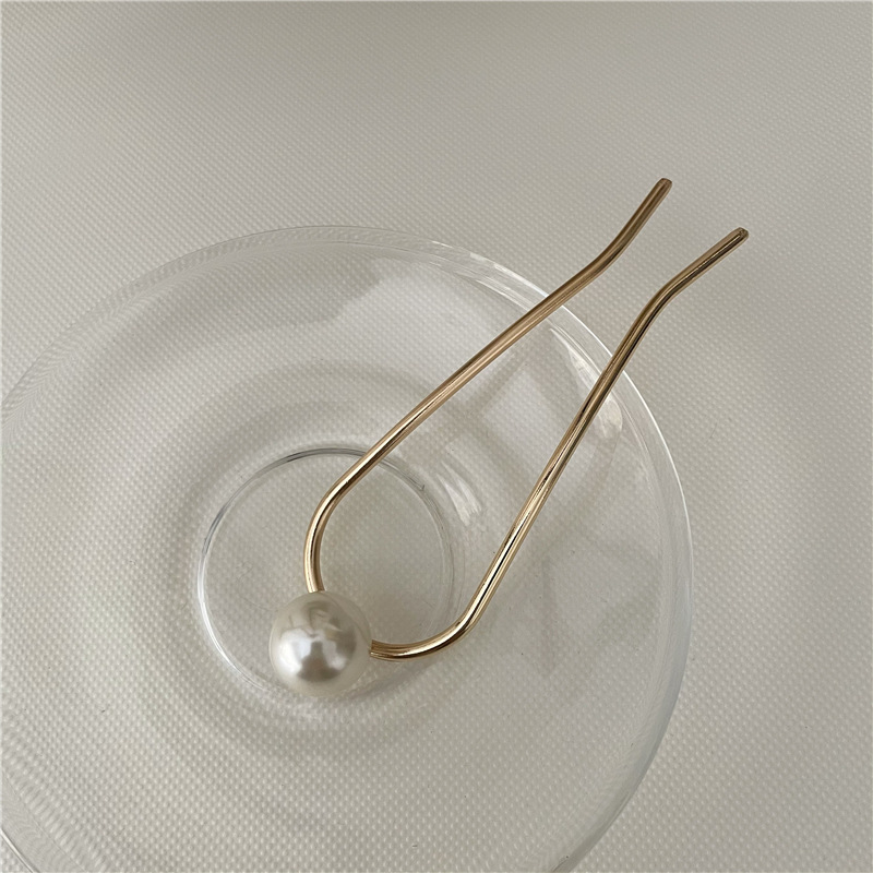 Style Simple Géométrique Alliage Perles Artificielles Épingle À Cheveux display picture 6