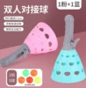 Pink blue racket-1 set (boxed with 2 rackets and 5 balls)