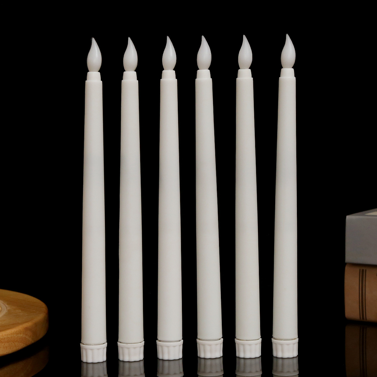 One white flame-shaped nozzle (no remote control)