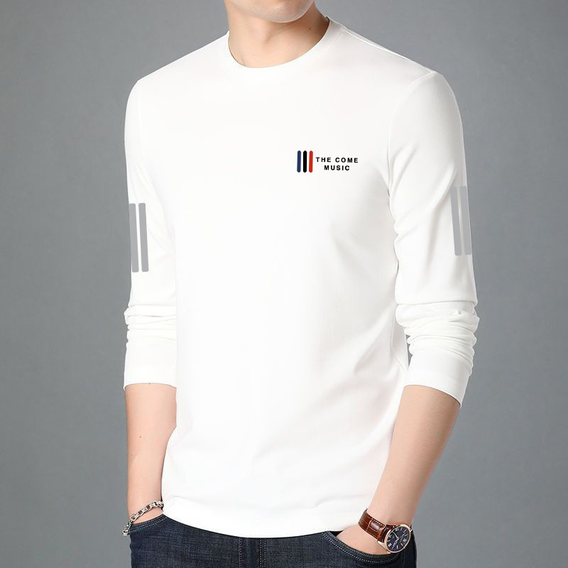 [올레 할인] 남성용 긴팔 티셔츠 남성용 가을 옷 남성용 느슨한 탄성베이스 셔츠 인쇄 T
