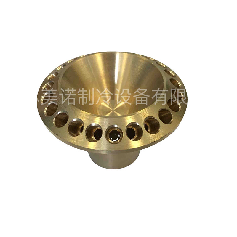 美诺制冷机组空调制冷黄铜分布头 分液头多孔分流器制冷配件