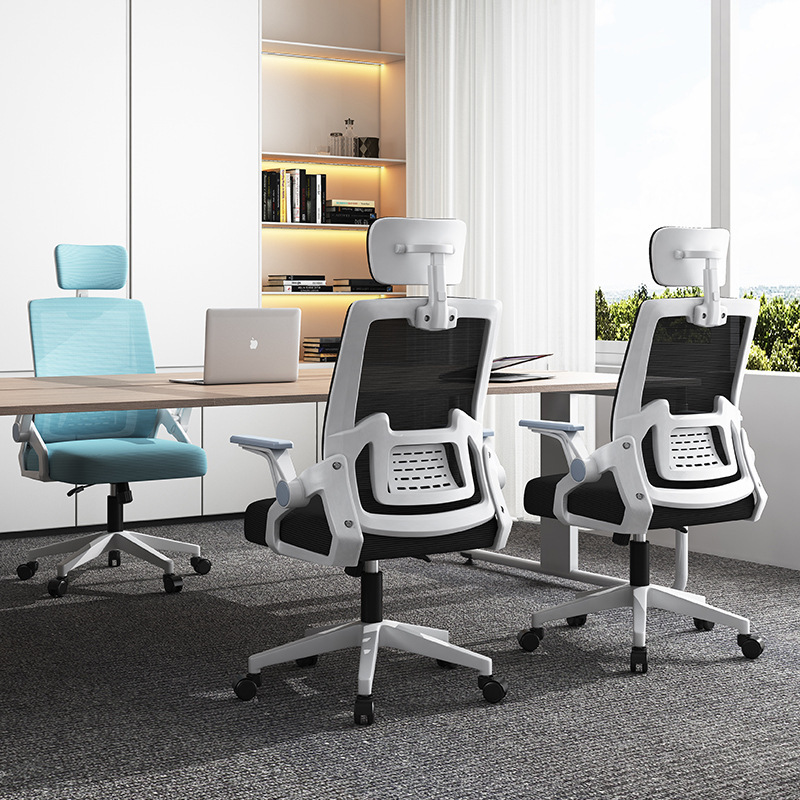 Silla de oficina de malla reclinable, ergonómica y cómoda, ideal para juegos, conferencias o uso doméstico prolongado