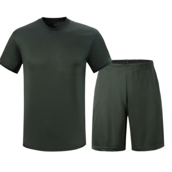 直接供給 3543 新しい体育服夏半袖体育服無地通気性速乾性スーツスポーツ T シャツ|undefined