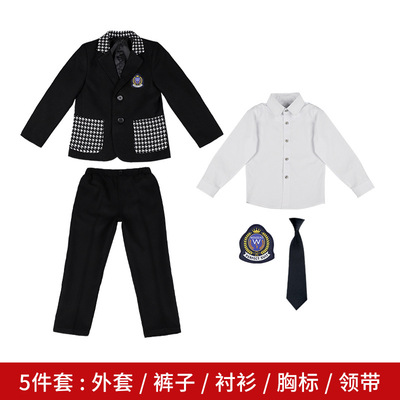 定制幼儿园园服春秋新款学院风小学生校服班服套装毕业照服装批发