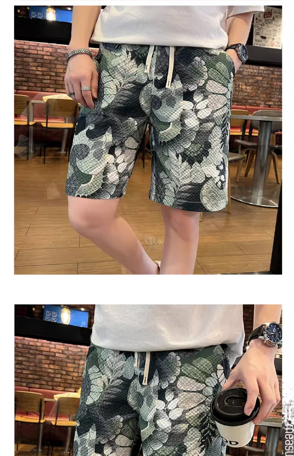 Men's Printed Shorts Summer Design Lightweight Breathable Loose Fit 4-Inch Inseam Casual Athletic Shorts_viptrois.com