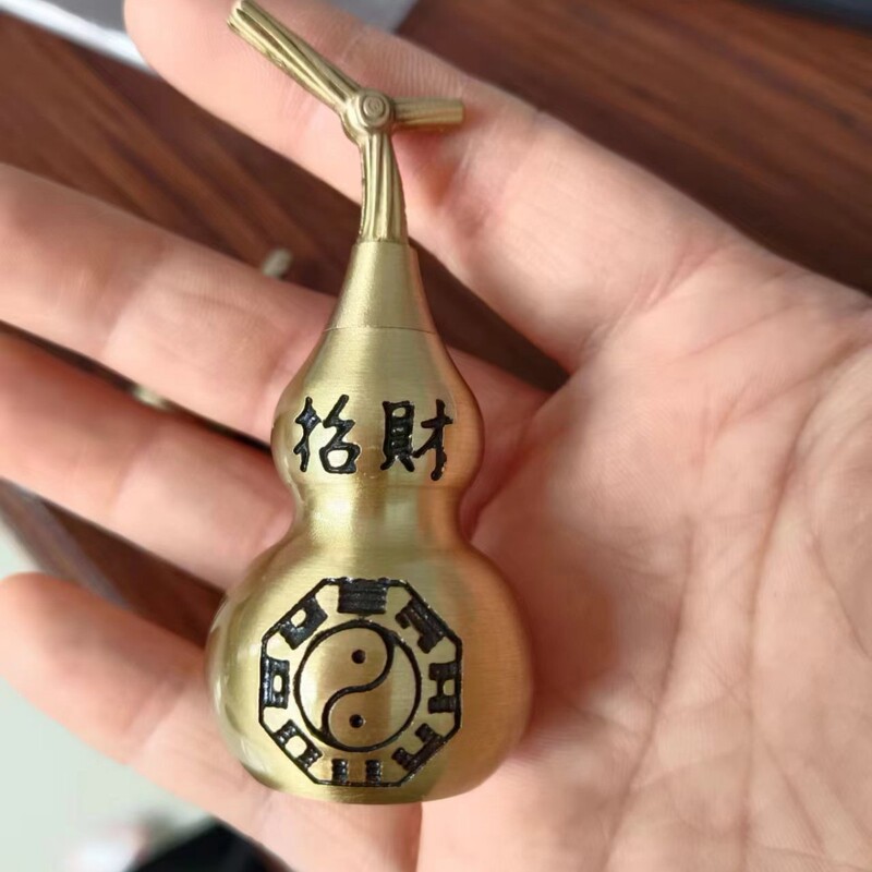 真鍮小さな中空ひょうたん干支オープンひょうたんキーホルダーアクセサリーユニセックス小さなペンダント卸売|undefined
