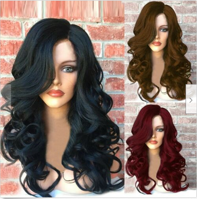 8A peruvian human hair wigs lace front w...