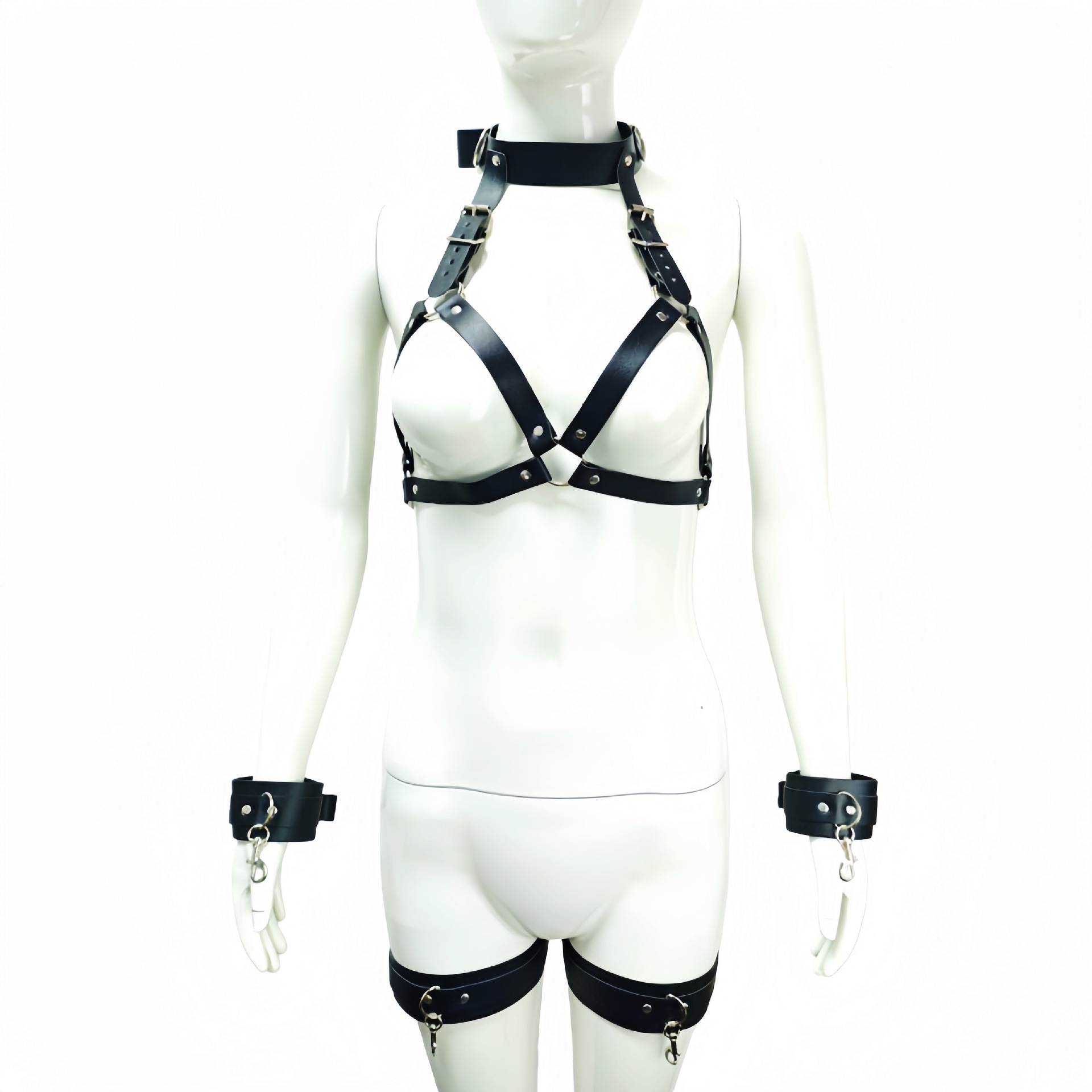 Bdsm Body Restraint Harness Set For Erotic Bondage Games_voghion.com