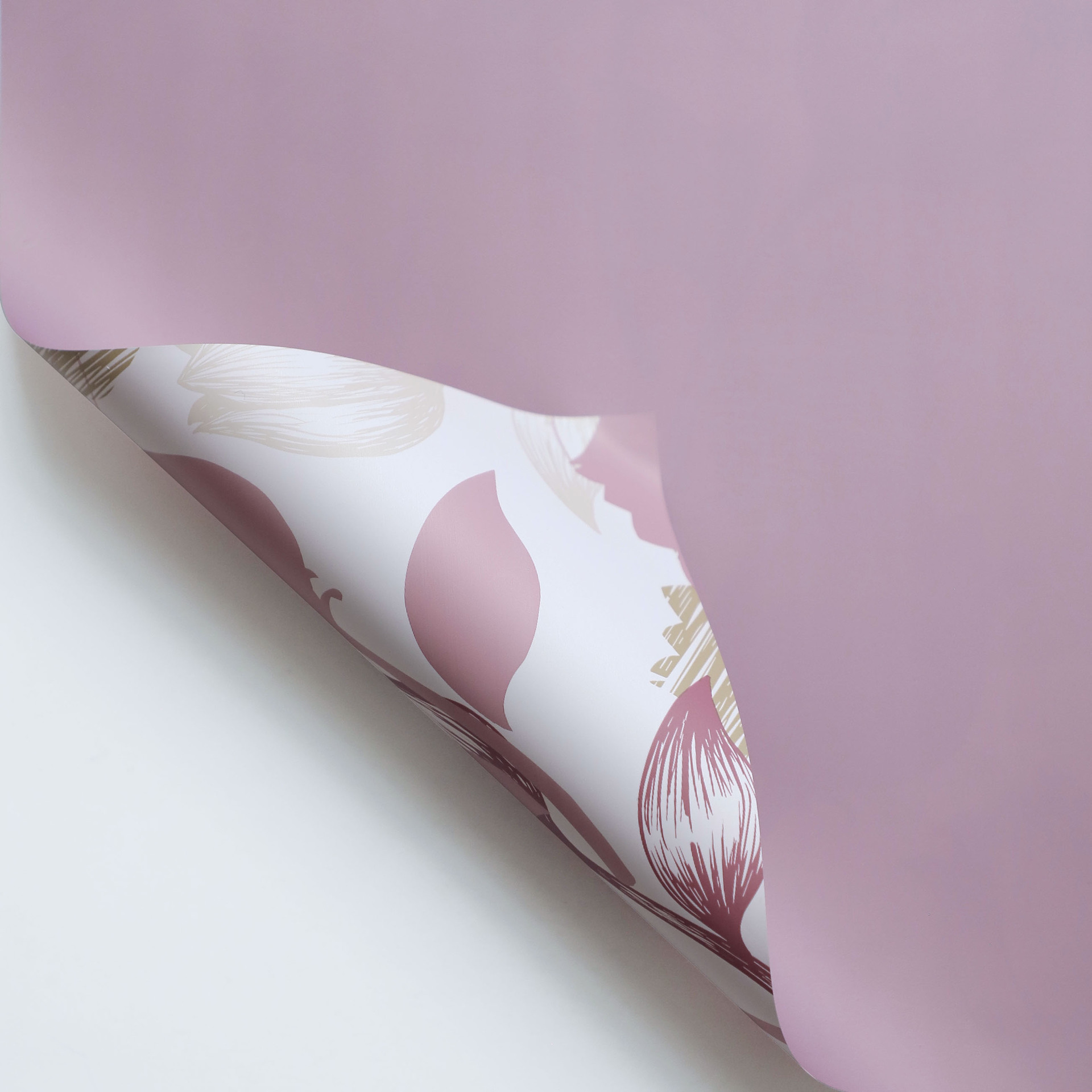 Polvo de ciruela púrpura; 56 * 56 cm 20 hojas / paquete