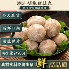 潮汕猪肚丸新鲜正宗猪肉丸子火锅麻辣烫关东煮烧烤商用丸子批发