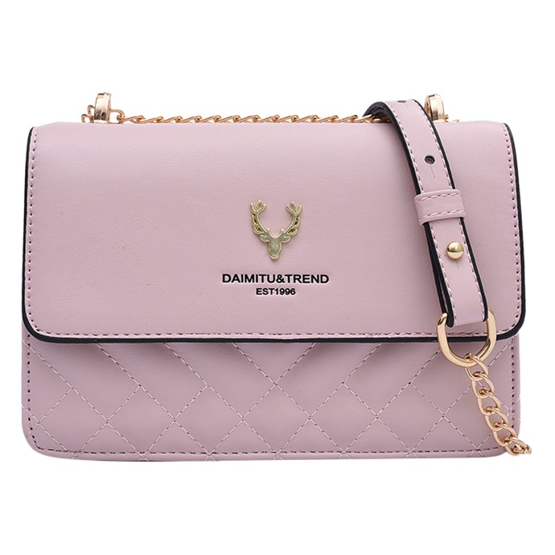 Chanel estilo rombo bordado hilo bolsa para Mujeres Nuevo 2023 hombro mensajero bolsa de San Valentín regalo cadena pequeña bolsa cuadrada