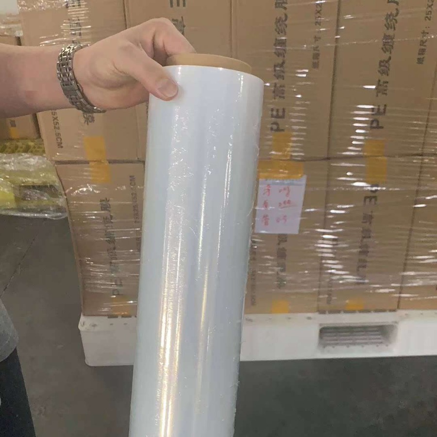 快递打包纸托盘缠绕膜加强拉伸缠绕膜PE加厚防尘塑料膜