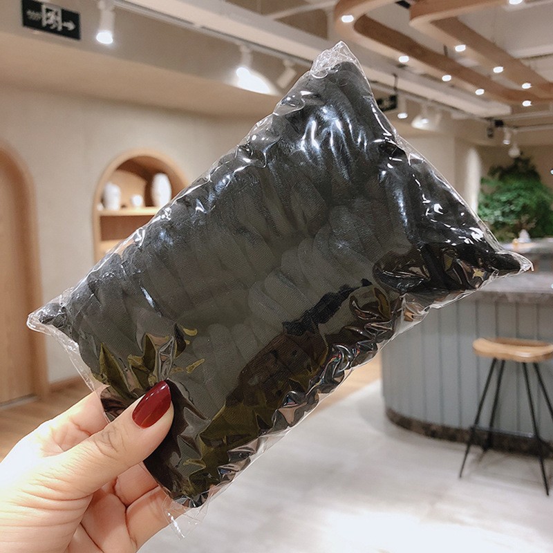 Alto elástico grueso banda de pelo sin costuras cuerda de pelo lazo femenino banda de goma coreano simple tocado accesorios para el cabello cuerda de pelo cubierta de cuero