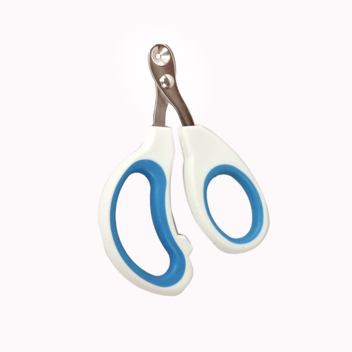 작은 블라인드 가위 - 흰색 파란색