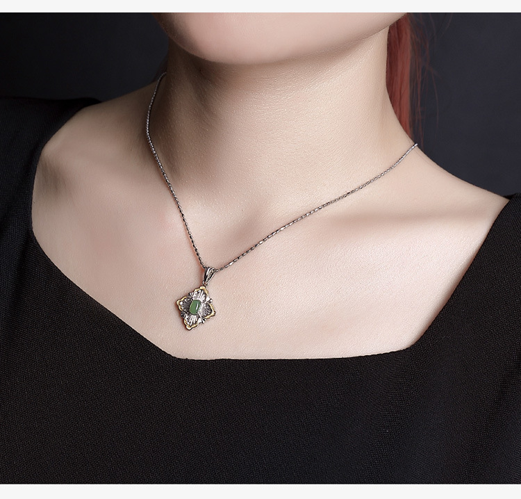 Dây chuyền bạc 925 hạt tròn nhỏ đa năng có thể điều chỉnh — Dây chuyền Trần Trụi (không có mặt dây chuyền) chi tiết 8