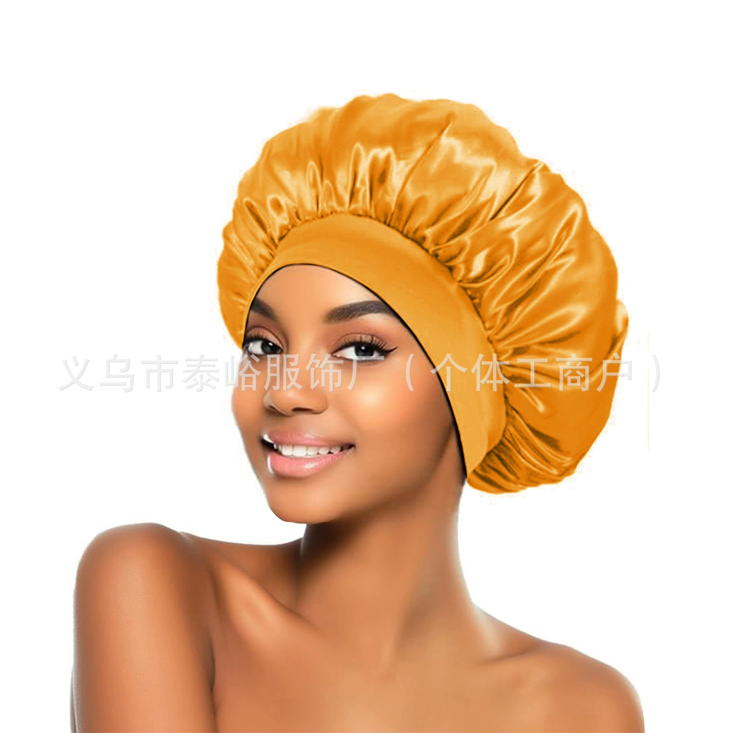 Elastic Nightcap Shower Bonnet, Sedin + Elastic Fabric, Soft Breathable, One Size